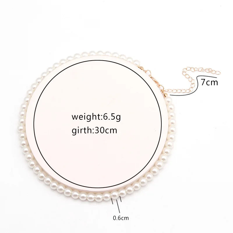 Freshwater Pearl Chain Necklace - Wedding Jewelry