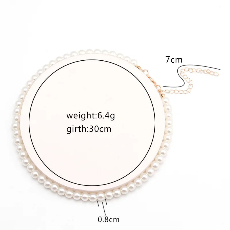 Freshwater Pearl Chain Necklace - Wedding Jewelry