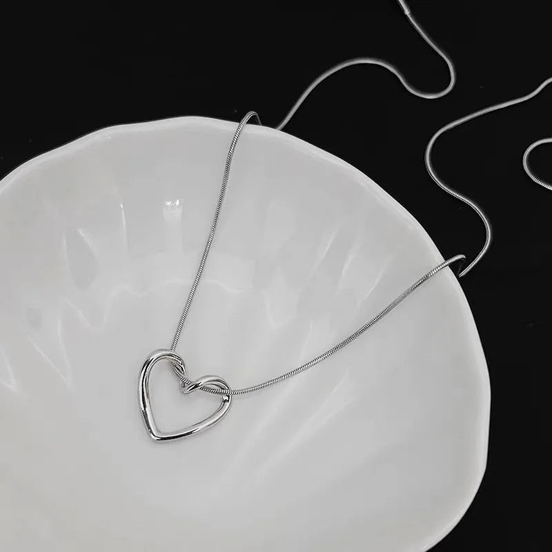 Heart Necklace - Delicate Clavicle Chain Choker